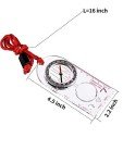 6 Pieces Navigation Backpacking Compass Orienteering Hiking Compass Map Reading for Scout Outdoor Camping(Style 2)