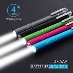 SEAMAGIC 15-Pack LED Penlight - Pocket Bulk Pen Light Flashlight with Clip, 30-Piece Dry Batteries Included, Mini Pen Light for Inspection, Repairing, Camping and Training Course (15-Pack)