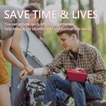 First Aid Kit, Upgrade Trauma First Aid Kit with Labelled Compartments -Emergency Medical Kits with Molle System First Aid Kits for Car, Home, Hiking, Camping and Outdoor Emergencies -216 Pieces