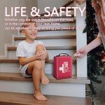 First Aid Kit, Upgrade Trauma First Aid Kit with Labelled Compartments -Emergency Medical Kits with Molle System First Aid Kits for Car, Home, Hiking, Camping and Outdoor Emergencies -216 Pieces