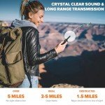 Wishouse Walkie Talkies for Adults Long Range-Handheld 2 Way Radios Rechargeable,Hiking Accessories Camping Gear Xmas Birthday Gift for Kids with Lamp,SOS Siren,NOAA Weather Alert,Easy to Use 4 Pack