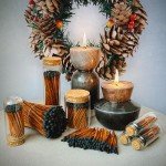 4" Brown Stick Black Tip Espresso Matches (200 Count, + Striking Stickers) | Decorative Unique & Fun for Your Home, Gifts, Accessories & Events | Premium Long Wood Safety Matches by Thankful Greetings