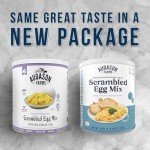Augason Farms Pasteurized Scrambled Egg Mix Can, Emergency Food Supply, Everyday Meals, 57 Servings