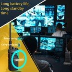 Retevis RT86 Walkie Talkies Long Range, 2 Way Radio with Shoulder Mic, Heavy Duty Two Way Radios Rechargeable, Handheld, High Power, 2600mAh, for Security Property Hunting(4 Pack)