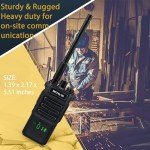 Retevis RT86 Walkie Talkies Long Range, 2 Way Radio with Shoulder Mic, Heavy Duty Two Way Radios Rechargeable, Handheld, High Power, 2600mAh, for Security Property Hunting(4 Pack)