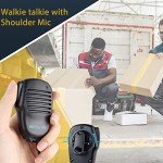 Retevis RT86 Walkie Talkies Long Range, 2 Way Radio with Shoulder Mic, Heavy Duty Two Way Radios Rechargeable, Handheld, High Power, 2600mAh, for Security Property Hunting(4 Pack)