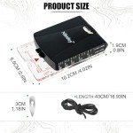 Nihtdoy High-Precision Compass with Mirror for Hiking, Camping, Adjustable Declination, Portable Orienteering Compass with Map Scale & Lanyard, Perfect for Outdoor Navigation and Adventure