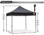ABCCANOPY Patio Pop Up Canopy Tent 10x10 Commercial-Series (Black)