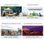 ABCCANOPY Patio Pop Up Canopy Tent 10x10 Commercial-Series (Black)