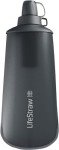 LifeStraw Peak Series Water Filter - 1L, Dark Mountain Gray, Protects Against Bacteria and Parasites, Ultra-Compact and Versatile