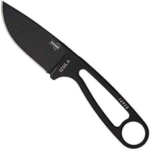 ESEE Izula – Fixed Blade Survival Knife with Molded Polymer Sheath and Clip Plate – Ideal for Survival, Camping, & Bushcraft - Made in the USA
