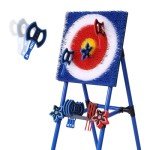 Cfble Axe Throwing Bristle Target with 8 Throwing Axes Set,Axe Throwing Game for Backyard, Indoor &Outdoor,Yard Games,Carnival Games