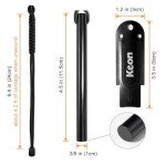 Keon Flint and Steel fire Starter kit, Ferro Rod fire Starter Survival Tool, 4.5" x 3/8" Camping fire Starter with Paracord Wrist Lanyard and Striker (Flint Lighter, Emergency fire Starters)