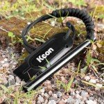 Keon Flint and Steel fire Starter kit, Ferro Rod fire Starter Survival Tool, 4.5" x 3/8" Camping fire Starter with Paracord Wrist Lanyard and Striker (Flint Lighter, Emergency fire Starters)