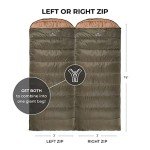 TETON Sports Celsius XL -25F Sleeping Bag; Cold Weather Sleeping Bag; Great for Family Camping; Free Compression Sack, 90-Inchx 36-Inch, Right Zip, Green
