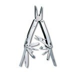 Victorinox Swiss Tool Spirit X Swiss Army Knife, 24 Function Swiss Made Multi-Tool with Needle-Nose Pliers, Wire Cutters and Large Blade - Silver