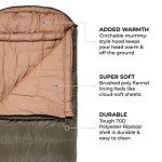 TETON Sports Celsius XL -25F Sleeping Bag; Cold Weather Sleeping Bag; Great for Family Camping; Free Compression Sack, 90-Inchx 36-Inch, Right Zip, Green