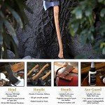 1844 Helko Werk Germany Traditional Hessen Woodworker Axe - Made in Germany Hand Forged Felling Axe and Cutting Axe, Forest Axe for Felling Tree - Head 2-3/4 lbs, Handle 28 in. (Hessen) #13563