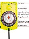 6 Pieces Navigation Backpacking Compass Orienteering Hiking Compass Map Reading for Scout Outdoor Camping(Style 1)