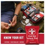 Surviveware 110 Pcs Waterproof Premium Survival First Aid Kit - Survival Emergency Preparedness for Travel Camping Gear, Survival Kit and Outdoor Emergencies - HSA & FSA Eligible Survival Kit