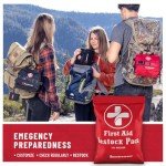 Surviveware 110 Pcs Waterproof Premium Survival First Aid Kit - Survival Emergency Preparedness for Travel Camping Gear, Survival Kit and Outdoor Emergencies - HSA & FSA Eligible Survival Kit
