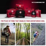 Surviveware 110 Pcs Waterproof Premium Survival First Aid Kit - Survival Emergency Preparedness for Travel Camping Gear, Survival Kit and Outdoor Emergencies - HSA & FSA Eligible Survival Kit