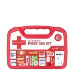 Johnson & Johnson All-Purpose Portable Compact First Aid Kit for Minor Cuts, Scrapes, Sprains & Burns, Ideal for Home, Car, Travel, Camping and Outdoor Emergencies, 160 Pieces