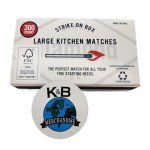 Strike On Box Matches (3 Boxes of 300) Multi Use Candle Fireplace Grill BBQ Kitchen Camping and Many Other Occasions Includes a K&B Merchandise Magnet [Packaging May Vary]