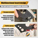 Outdoor Multifunctional Axe, Multifunctional Camping Chopping firewood, Small Hand Axe, Tied Rope, Mountain Axe, Multi-Purpose Camping Tool Axe-WSHUZEMN