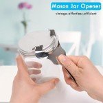 Mason Jar Opener for Canning Lids No Lid Dents or Damage,Multi-Purpose for Bottle Opener and Various Lids Canning Jar Opener,Easy Twist Manual Handheld Top Remover