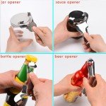 Mason Jar Opener for Canning Lids No Lid Dents or Damage,Multi-Purpose for Bottle Opener and Various Lids Canning Jar Opener,Easy Twist Manual Handheld Top Remover