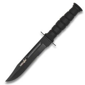 Survivor HK-1023DP Fixed Blade Knife 7.5-Inch Overall , black