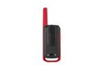 Motorola Solutions, Portable FRS, T210, Talkabout, Two-Way Radios, Rechargeable, 22 Channel, 20 Mile, Black W/Red, 2 Pack