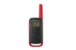 Motorola Solutions, Portable FRS, T210, Talkabout, Two-Way Radios, Rechargeable, 22 Channel, 20 Mile, Black W/Red, 2 Pack
