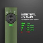 OLIGHT Arkfeld Pro Rechargeable EDC Flat Flashlight with Green Beam, UV and White LED Combo, 1300 Lumens Portable Pocket Lights, Triple Sources for Outdoors Emergency Working (OD-Green CW)