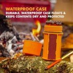 UCO Stormproof, Waterproof & Windproof Match Kit with 4 Packs of Refill Matches