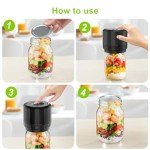 M11 Mason Jar Vacuum Sealer - Electric Mason Jar Vacuum Sealer Kit with Wide and Regular Mouth Mason Lids, Jar Vacuum Sealer for Canning Jars, Vacuum Sealing Machine for Food Storage
