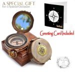 Trust in The Lord -Proverbs 3: 5-6 Engraved Compass Hiking Survival -Military Sighting Compass-Backpacking Navigation Compass -Boy Scout Compass for Kids-Professionals Hikers-Pastor Appreciation Gift