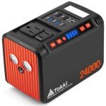 Takki Portable Power Station 88Wh Lithium Battery Solar Generator Power Bank with 120W Peak AC Outlet Battery Backup for Camping, Home Use, Emergency(Without Solar Panel)
