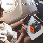 Takki Portable Power Station 88Wh Lithium Battery Solar Generator Power Bank with 120W Peak AC Outlet Battery Backup for Camping, Home Use, Emergency(Without Solar Panel)