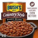 Bush's Best Baked Beans, Country Style with Bacon and Brown Sugar, 8.3 OZ (Pack of 12)
