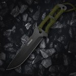 Hitdudu Camping Hatchet -Fixed Blade Knife -Folding Saw -Machete Combo Set with Sheath, Full Tang Axe & Hunting Knives with Paracord Handle for Outdoors Camping Survival, Ideal Gift