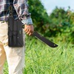 Hitdudu Camping Hatchet -Fixed Blade Knife -Folding Saw -Machete Combo Set with Sheath, Full Tang Axe & Hunting Knives with Paracord Handle for Outdoors Camping Survival, Ideal Gift