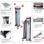 Eurmax USA 10 x 10 Pop up Canopy Commercial Tent Outdoor Party Canopies with 4 Removable Zippered Sidewalls and Roller Bag Bonus 4 Canopy Sand Bags & 24 Squre Ft Extended Awning(Black)