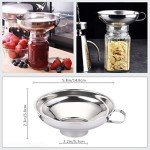 Canning Funnel for Kitchen Use, Wide Mouth Funnel for Mason Jars, Large Canning Funnels for Filling Bottles, Stainless Steel Food Funnel