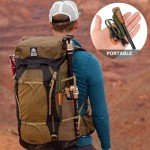 HDSSY Fire Starter Survival Tool - Handmade Wooden Handle 3/8"" Thick Ferro Rod with Striker and Umbrella Rope Waterproof Iron Rod Flint and Steel Fire Starter Kit, Black