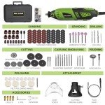 180W Rotary Tool Kit, 1.5-Amp PHALANX 6 Variable Speed with Flex Shaft, 8000-32000RPM Multi-Tool& 139pcs Accessories Kit, Power Multiuse Set Prefect for Crafting Projects and DIY Creations…