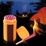 Waterproof Matches Survival Kit, Stormproof Matches with Case, 20pcs Fire Starter, Emergencys Fire Starter Matches for Hiking Camping Outdoor Survival (100pcs), 5Pcs