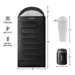 Atarashi Camping Sleeping Bag- 4 Seasons for Adults, Light, Warm, Extra-Large with Compression Sack- Great for Hiking, Backpacking & Outdoor Adventures