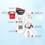 First Aid Kit FSA/HSA Eligible 180 Piece - Professional All-Purpose First Aid and Emergency Kit with Clearly Labeled Resealable Bags for Quick Access - (Red)